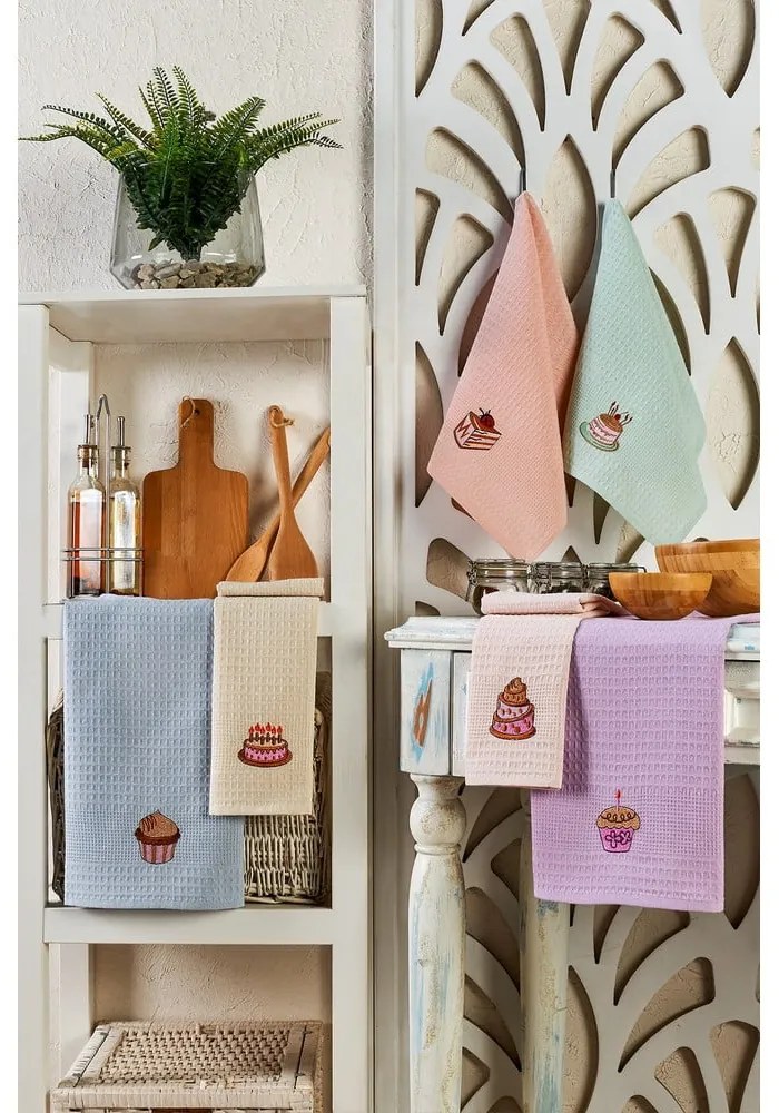 Bawełniane ścierki zestaw 6 szt. 40x60 cm Cake – Foutastic