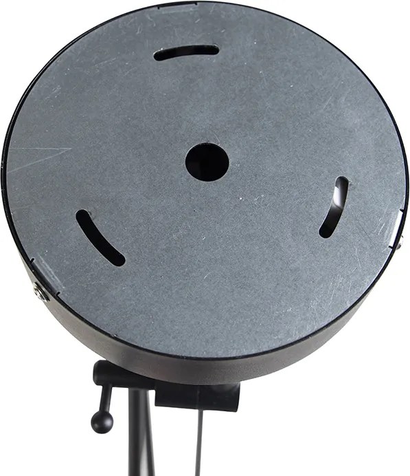 Lampa wisząca czarna z abażurami z aksamitu w kolorze pawia ze złotem 35 cm 2-światłowa - Blitz