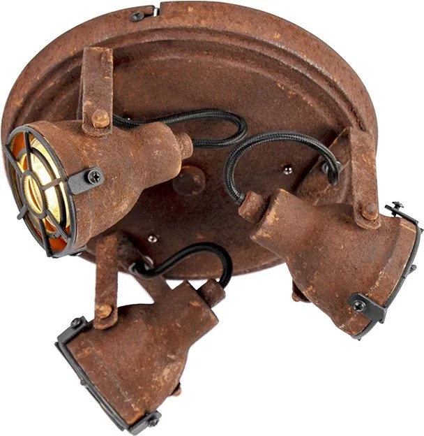 Inteligentna lampa sufitowa rdzawobrązowa z 3 WiFi GU10 - Sorra