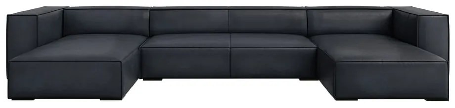 Ciemnoniebieski skórzany narożnik (w kształcie litery U) Madame – Windsor &amp; Co Sofas