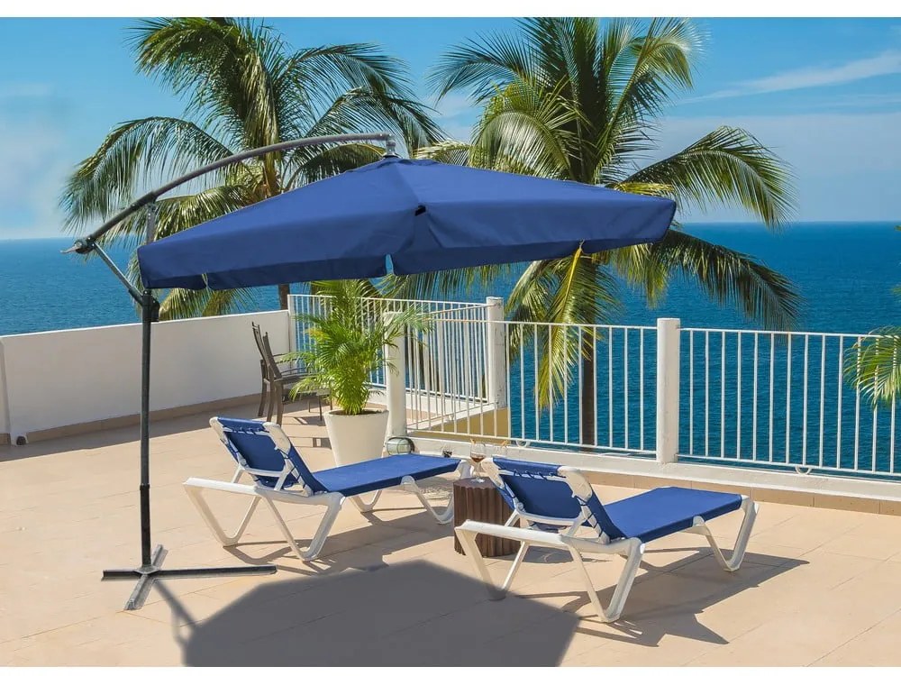 Niebieski parasol ogrodowy ø 300 cm – Garden Pleasure
