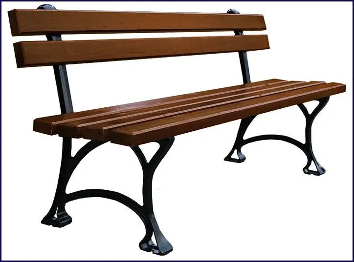 Ławka parkowa Eret 3X 150cm - 7 kolorów