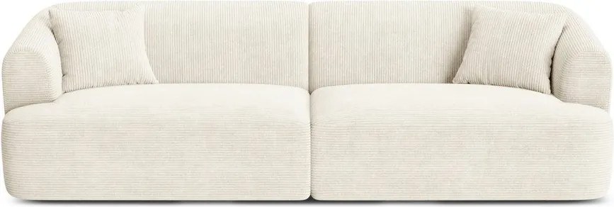 Beżowa sztruksowa sofa 255 cm Campi – Cosmopolitan Design