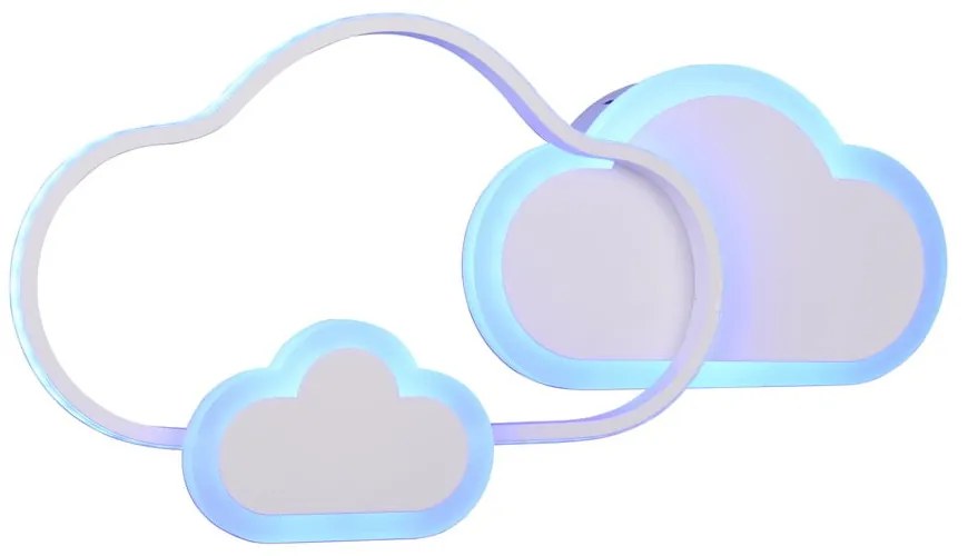 Biała lampa dziecięca 52x25 cm Cloudy – Trio