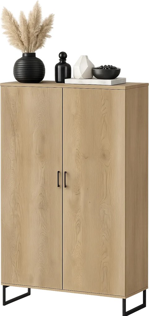 Drewniana szafa z półkami A4-Z05