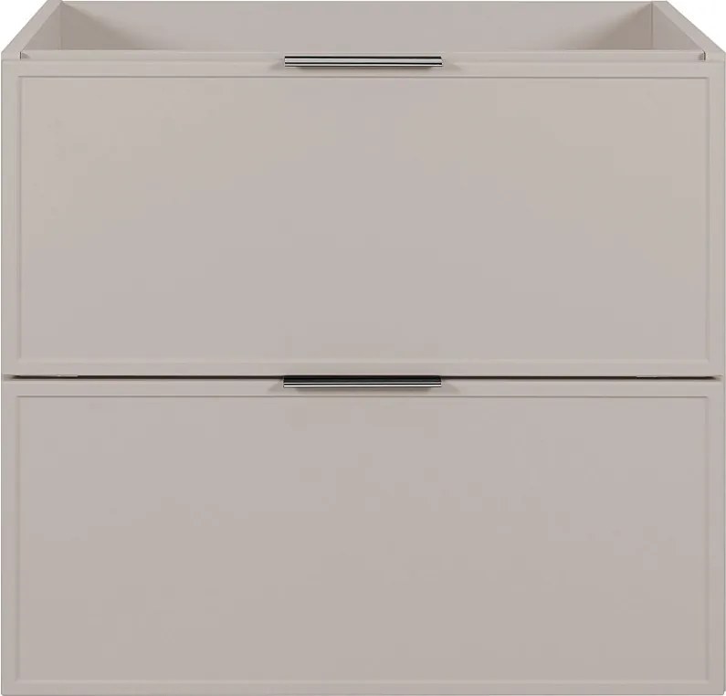 Szafka łazienkowa, Kaszmir, srebrny uchwyt, 46 x 60 x 57 cm