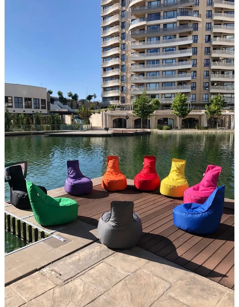 Ciemnoniebieski ogrodowy worek do siedzenia Aktif – Floriane Garden