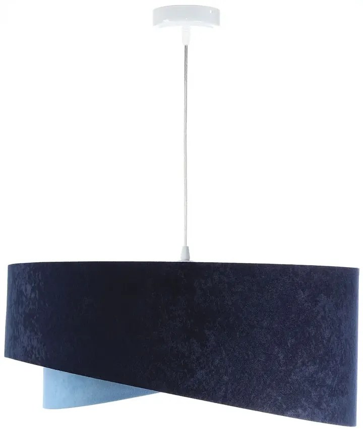 Granatowo-srebrna asymetryczna lampa wisząca - 4S EX994 A6-G35
