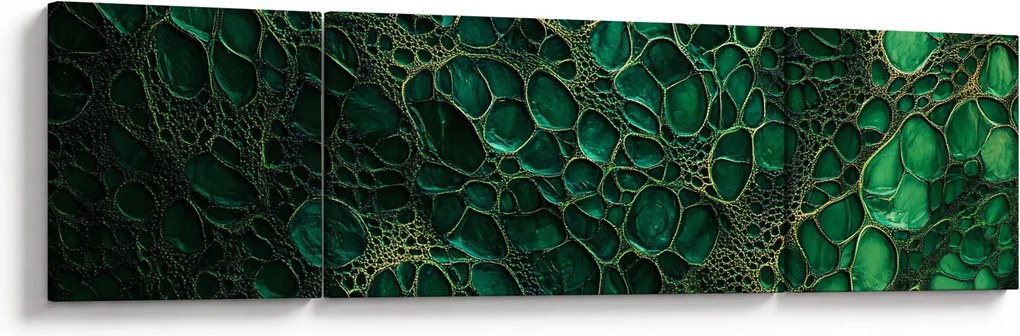 Obraz - Zielony mikroskopowy obraz (170x50 cm)