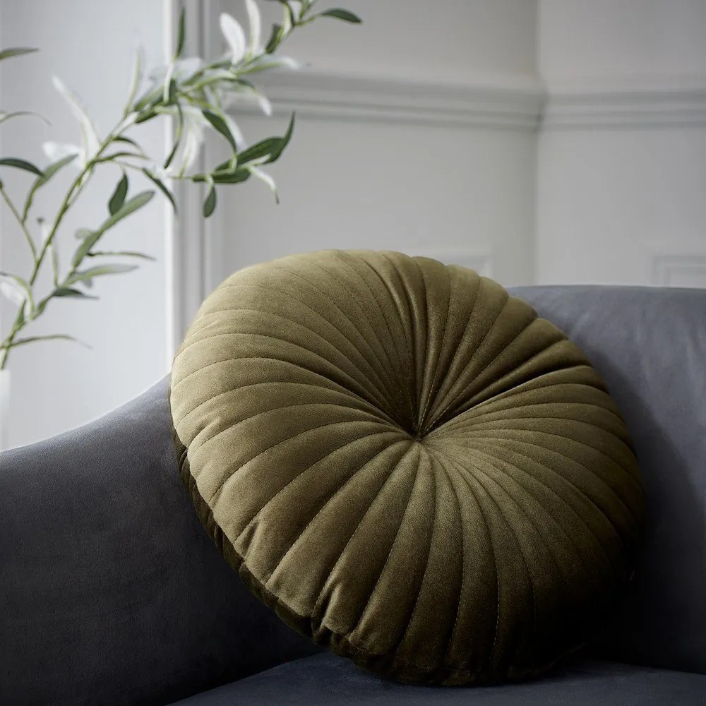 Aksamitna poduszka dekoracyjna ø 40 cm Round Soft Touch – Catherine Lansfield