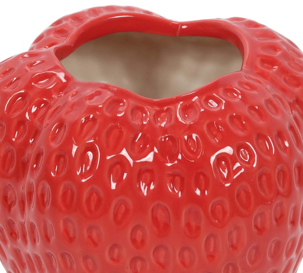 Ceramiczny wazon truskawka MUZ, 16 cm