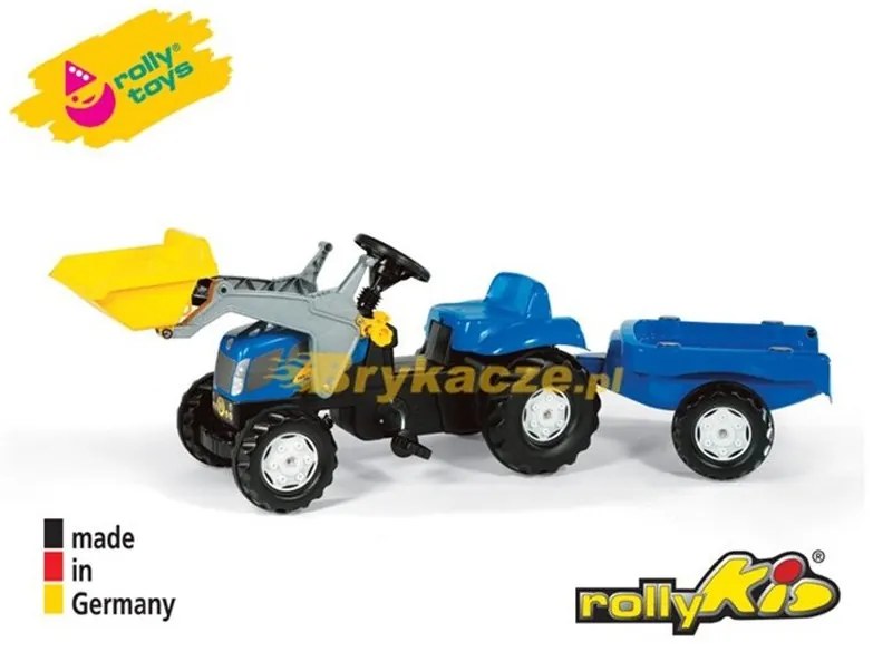 Rolly toys rollykid traktor new holland z łyżką i przyczepą