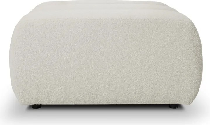 Pufa BALOO w kolorze białym w tkaninie LAMBI 09
