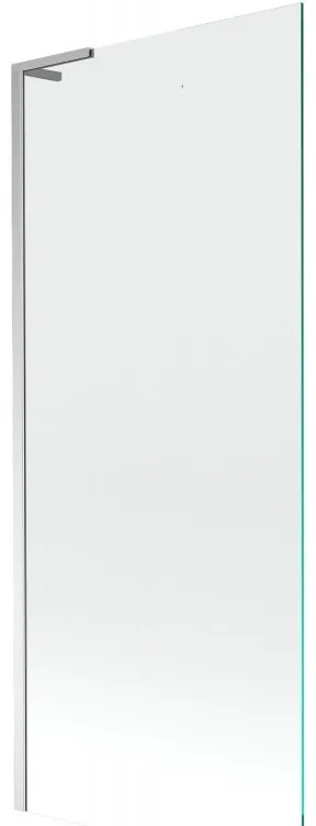 Mexen Next L przegroda wannowa 1-skrzydłowa 80 x 150 cm, przezroczysta, chrom - 895-080-000-03-00-01