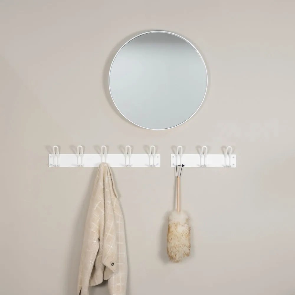 Biały metalowy wieszak ścienny 70 cm Miles – Spinder Design