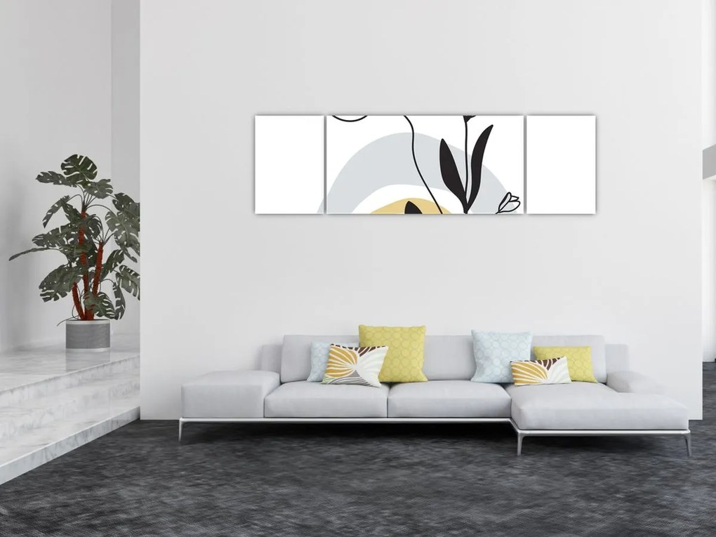 Obraz - Kwiaty w wazonie N⁰1 (170x50 cm)