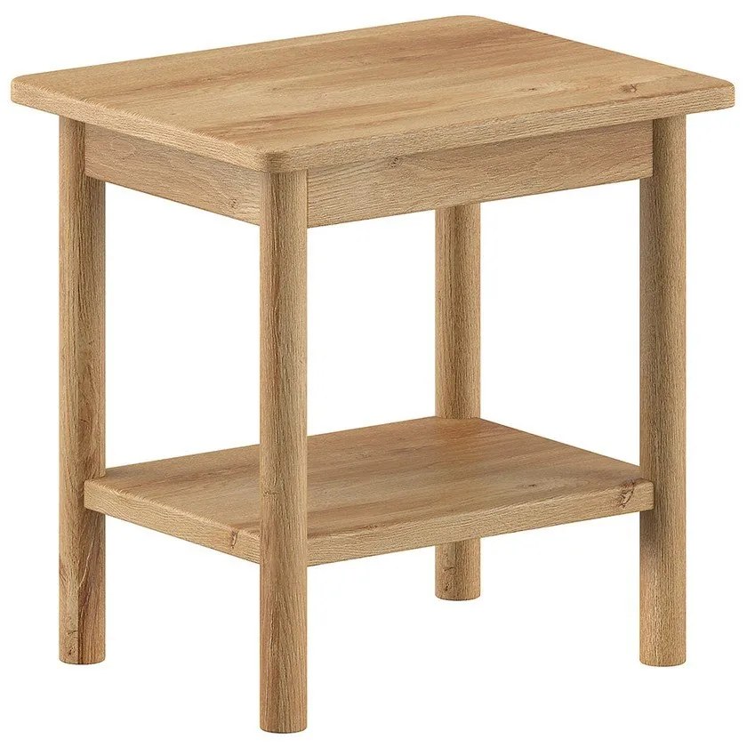 Szafka nocna z litego drewna dębowego w naturalnym kolorze Olive – Vipack