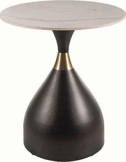 Ceramiczny stolik pomocniczy w stylu glamour Virgo