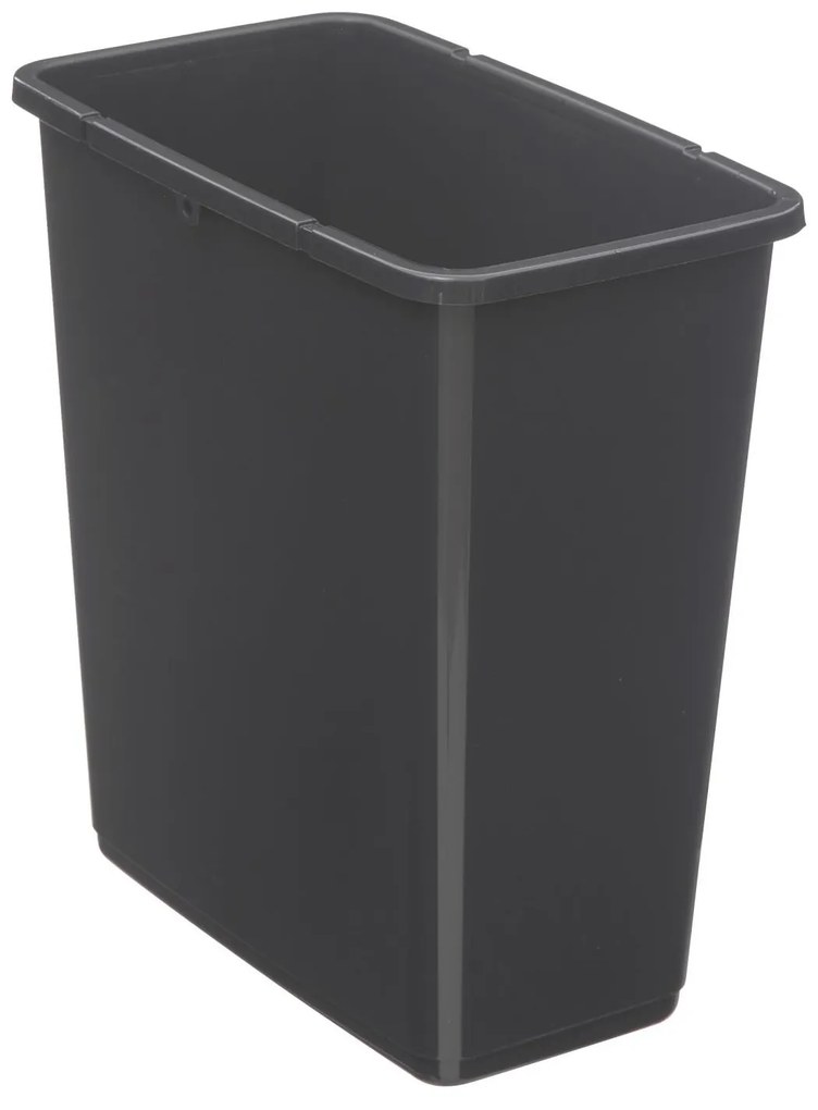 Kosz na śmieci z plastiku z recyklingu, 45 l