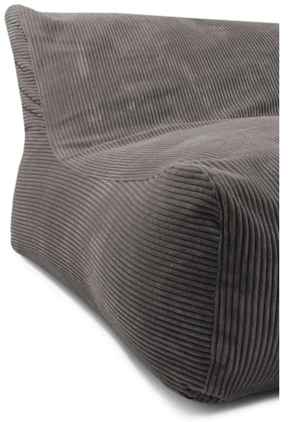 Czarny sztruksowy worek do siedzenia Sofa Lounge – SLOWDOWN