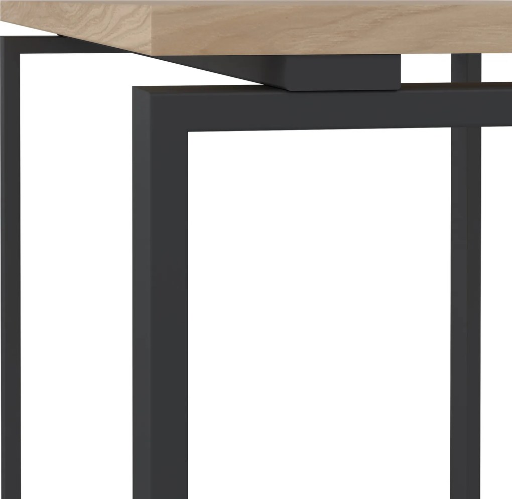 Biurko loft na płozach Sign 120 jackson hickory/szary mat