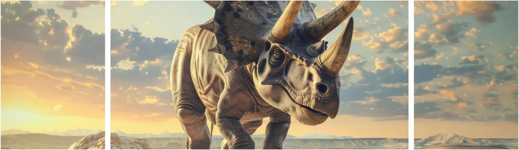 Obraz - Triceratops (170x50 cm)