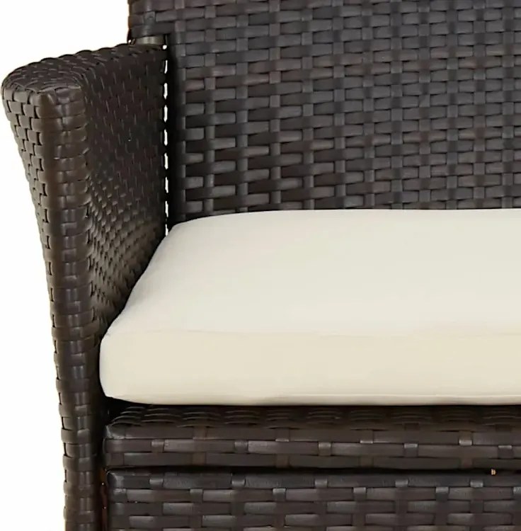 Brązowy zestaw mebli ogrodowych- Electo