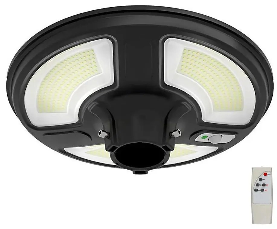 LED Solarna lampa uliczna z czujnikiem LED/10W/3,2V 6500K IP65 + pilot