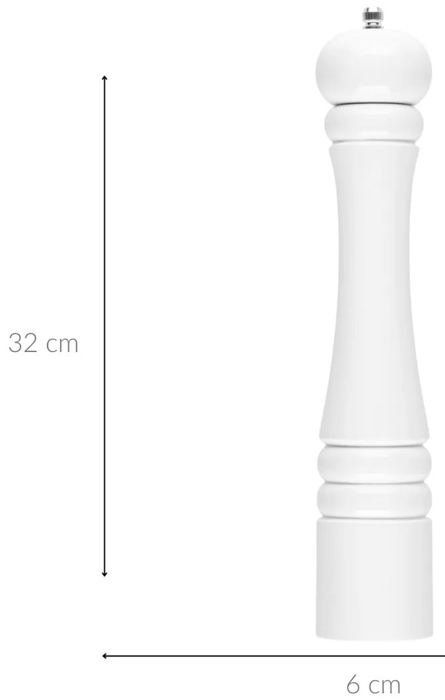 Młynek do przypraw drewniany, 32 cm