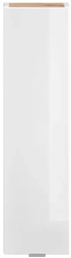 Szafka łazienkowa CAPRI WHITE 830 20 cm biały połysk/dąb craft COMAD