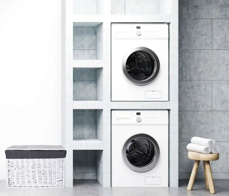 Wiklinowy biało-szary do przechowywania kosz C8-Z62