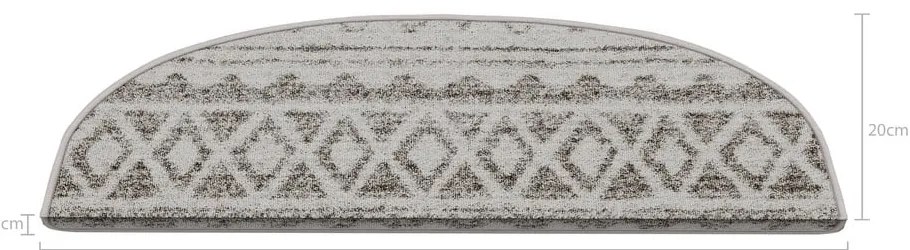 Kremowe dywaniki na schody zestaw 16 szt. 20x65 cm Cottage Warmth – Vitaus