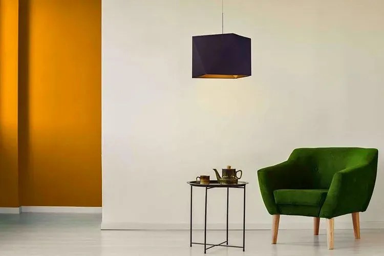 Lampa wisząca glamour z chromowanym stelażem D4-N98