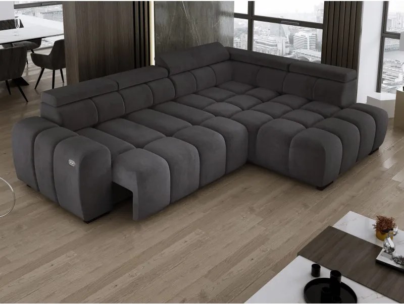 Narożnik BULL L Prawostronny z Elektryczną Regulacją SALVADOR 15 WERSAL