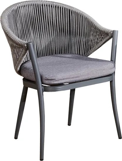 Krzesło ogrodowe z plecionym oparciem Breve