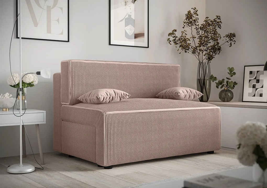 Różowa rozkładana sofa z funkcją spania Z9-G46