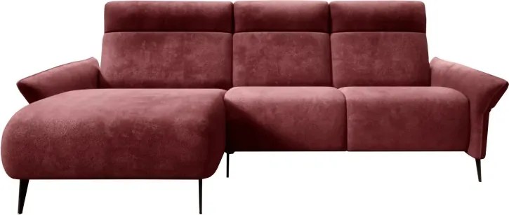 Narożnik STELVIO S układ L Lewostronny z funkcją elektrycznej regulacji głebokości siedziska i oparcia WERSAL