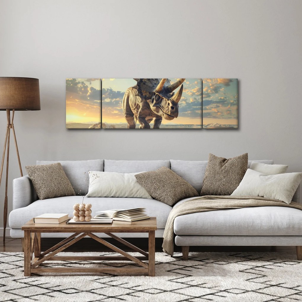 Obraz - Triceratops (170x50 cm)