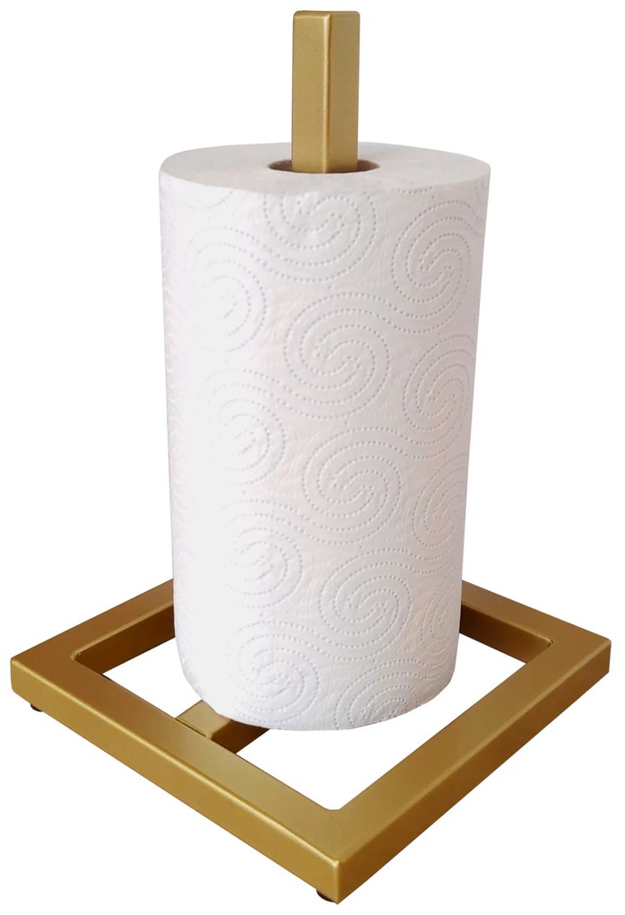 Stojak uchwyt  kuchenny na ręcznik papierowy złoty LOFT