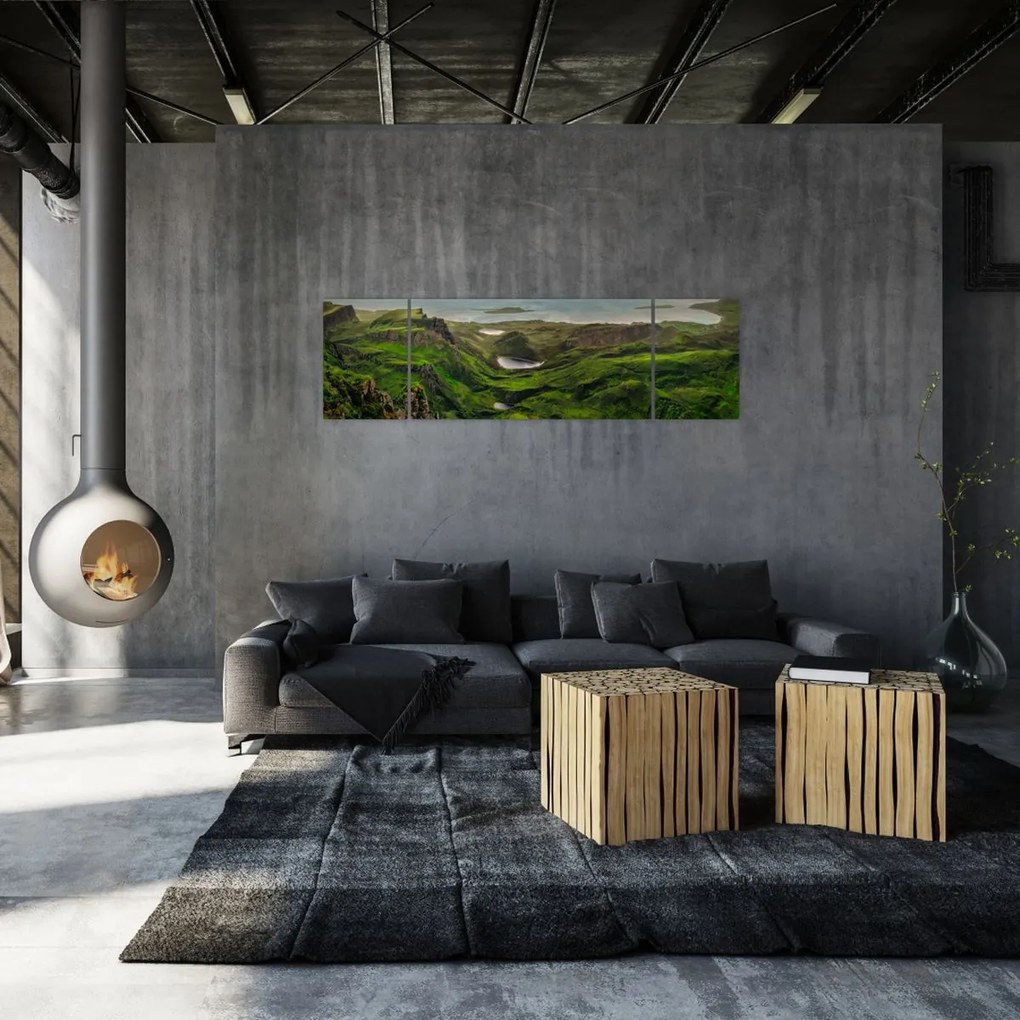 Obraz - Quiraing, Szkocja (170x50 cm)