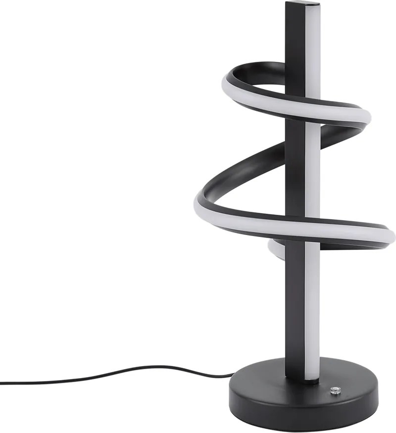 Designerska lampa stołowa czarna z wbudowaną diodą LED i ściemniaczem z 3-stopniowym przełącznikiem - Rolla