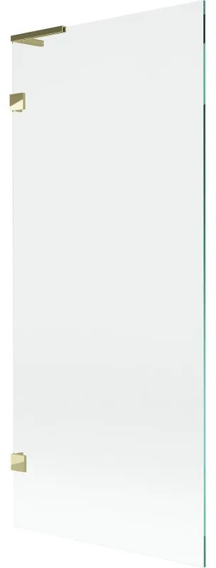 Mexen Lunar L parawan nawannowy 1-skrzydłowy 80 x 150 cm, transparent, złoty - 897L-080-000-50-00
