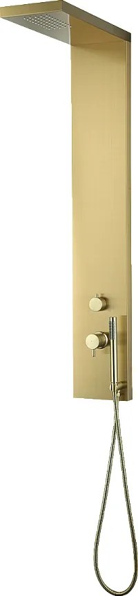 Essekadra mechaniczna płyta prysznicowa szczotkowanego złota - Essebagno