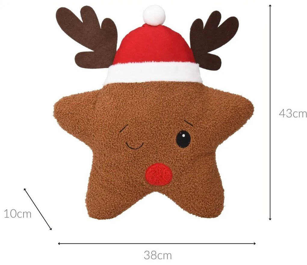 Dekoracyjna poduszka świąteczna, 43 cm