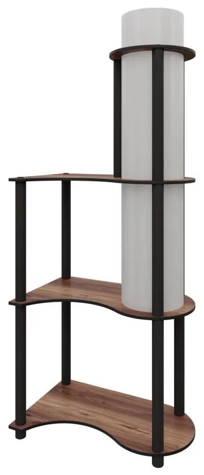 Lampa stojąca z półkami NOTO 1xE27/40W/230V brązowa/czarna