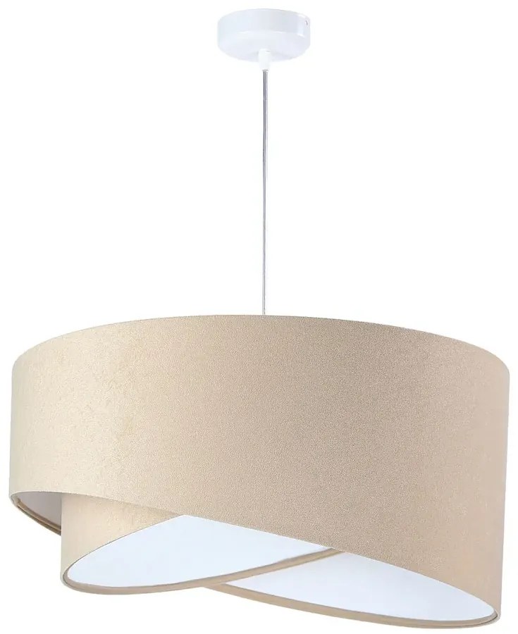 Beżowo-biała lampa wisząca nad stół - EX982 K1-R61