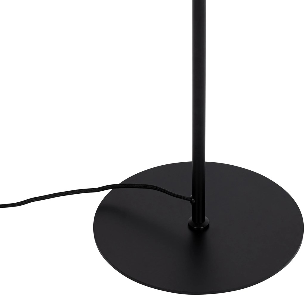 Designerska lampa podłogowa czarna - Triangolo