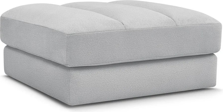 Jasnoszary aksamitny podnóżek Sierra – Bobochic Paris