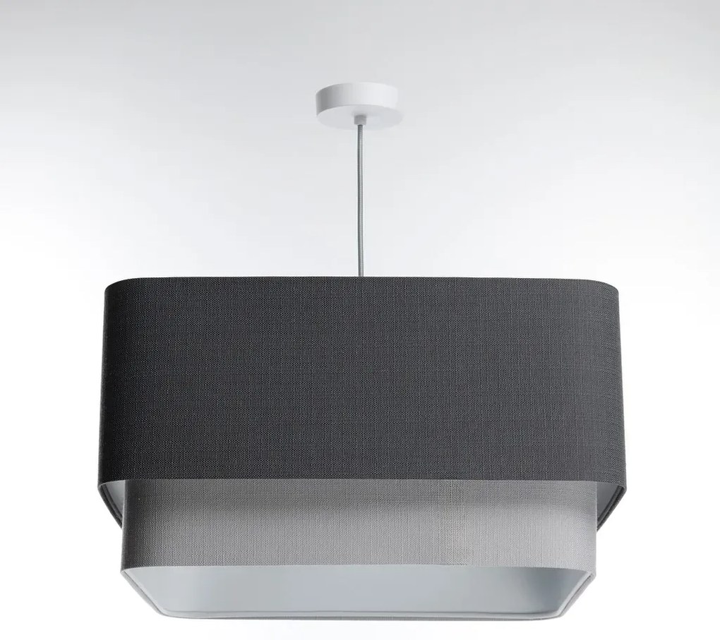 Lampa wisząca KWADRO DUO 007 51x47cm grafitowa/szara BPS KONCEPT