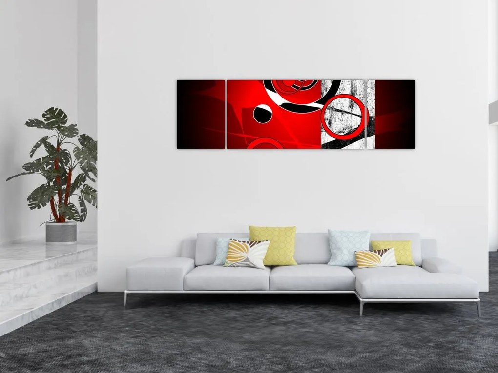 Obraz abstrakcji (170x50 cm)